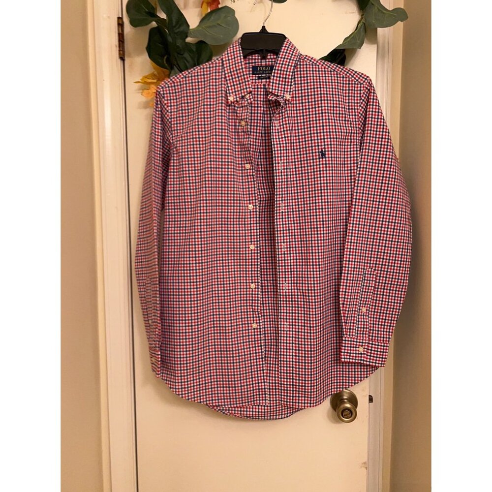 Polo Ralph Lauren/Men’s Plaid Shirt Men’s Classic Fit/Button Up/Preppy